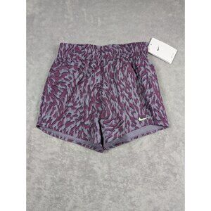 Nike Dri-FIT Youth Girls Shorts Size Medium Purple Standard Fit Active Sports